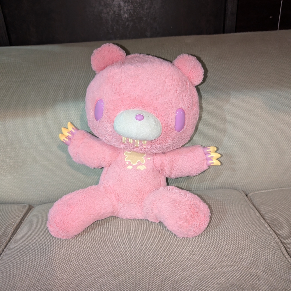 Tai Pink and Purple Stuffed Bear